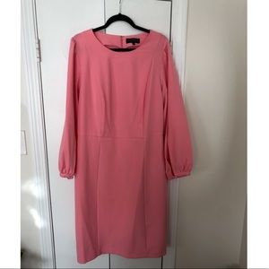 ELOQUII Long Sleeve Pink Sheath Dress (18)